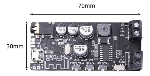 Módulo De Preamplificador De Tarjeta De Sonido Usb De 2x5w
