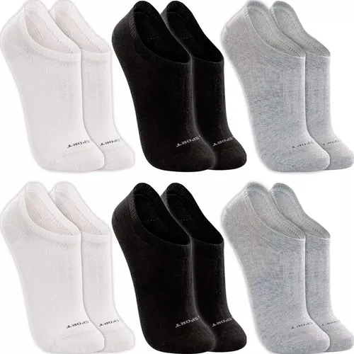 Kit 6 Pares Meias Lupo Sapatilha Invisível Soquete Original