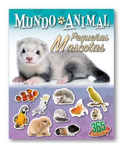 Libro Con Stickers Mundo Animal - Pequeñas Mascotas - Latinb