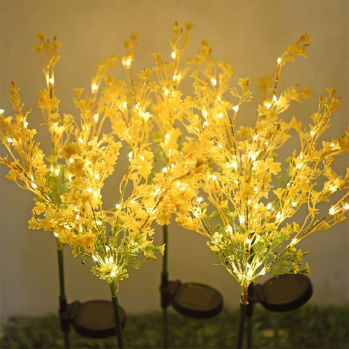 Lámpara Solar Led N Con Forma De Flor De Colza, Complemento
