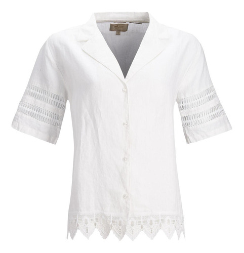 Blusa Lino Orgánico Mujer Gemma Blanco Rockford