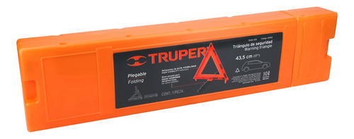 Triangulo Naranja Con Base Carros Auto Reflejante Seguridad