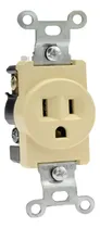 Comprar 10 Contactos Sencillos Aterrizado Marfil 15 A 127 V  P
