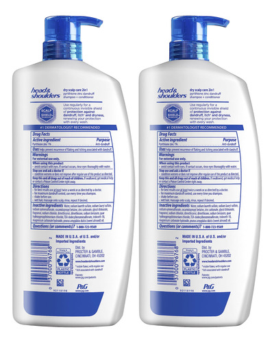 Conjunto De Shampoo E Condicionador Head & Shoulders 2 Em 1