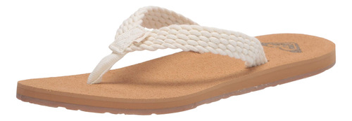 Sandalia Roxy Porto Chancla Para Mujer, Blanco, 10