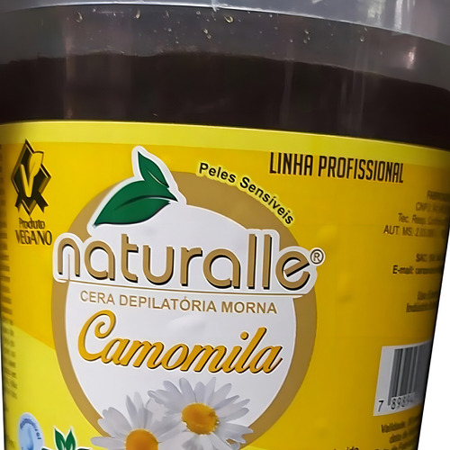 Cera Depilatória Morna Camomila Natural Produto Vegano