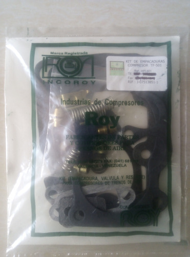 Kit Empacaduras Compresor De Frenos Tuflo - 501, Mack R600 