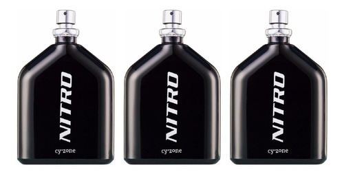 Nitro Perfume Masculino De Cyzone 3 Unidades