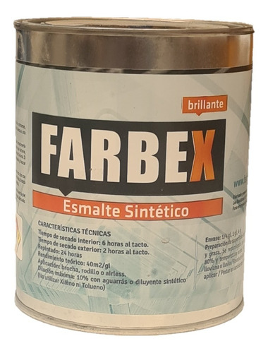 Esmalte Sintetico Farbex Blanco Brilante 1/4g