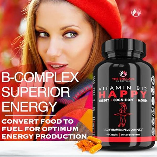 The Enclare Nutrition Complejo Vitaminas B12 60 Cápsulas