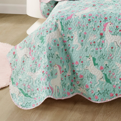 Colcha Infantil Studio Mix C/ Porta Trav Unicórnio Corttex