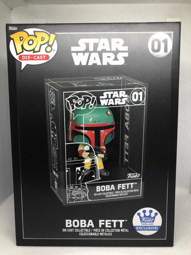 Funko Pop Die Cast Boba Fett #01 Exclusivo Metalico Regular