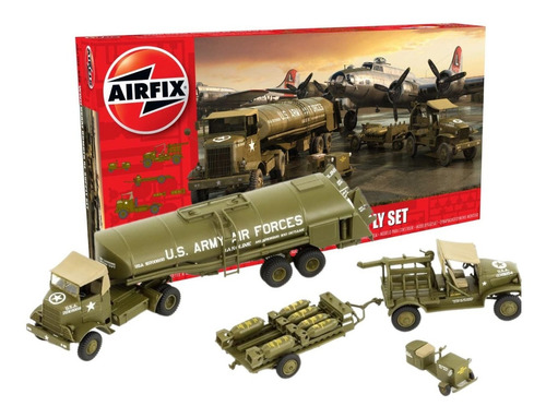 Maqueta Airfix 6304 Set Segunda Guerra Vehiculos 1/72 Jeep