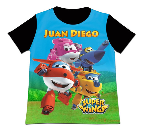 Franela Camisa Niño Super Wings En Poliester