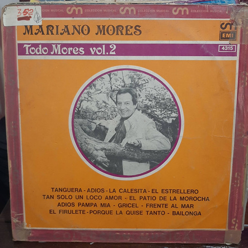 Vinilo Mariano Mores Todo Mores Vol 2 T3