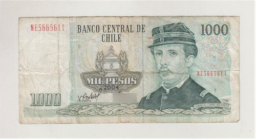 Billete Chile 1000 Pesos Año 2004 (c85)