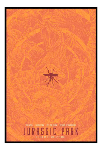 Cuadro Premium Poster 33x48cm Universo Jurassic Park