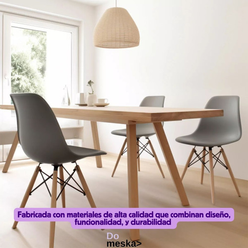 Set 6 Sillas Eames Minimalista Para Jardin Salas Comedor