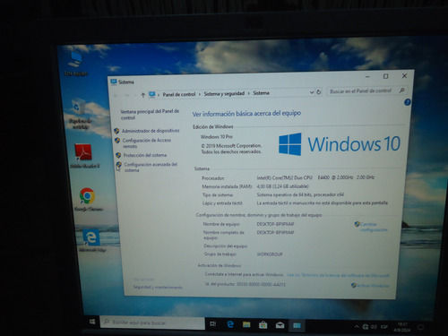 Cpu Hp Compaq Dx2300 Dual Core E4400 4gb Ram Disco 300g W10 (Usado)