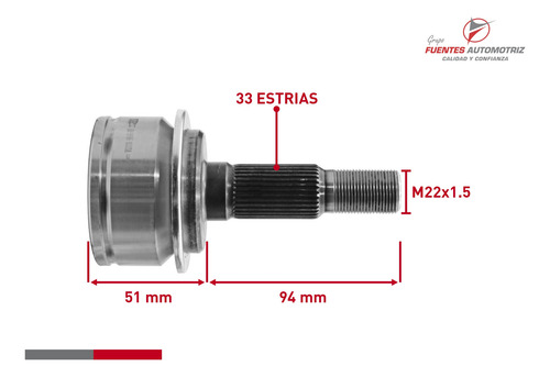 Espiga Lado Rueda Para Chevrolet Onix 1.0 2021 2022