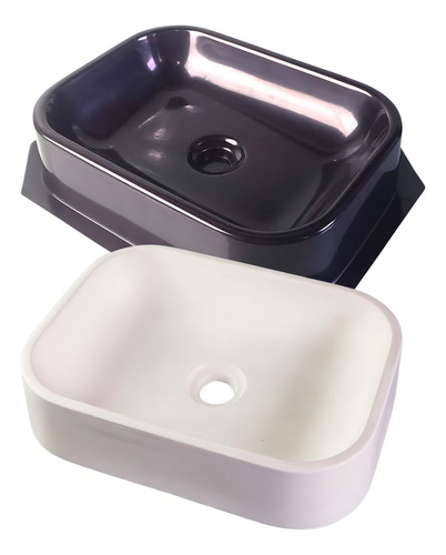 Formulario para hacer molde Cuba lavabo baño color cemento negro
