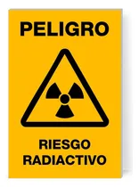 Comprar Señalamiento Letrero Peligro Riesgo Radiactivo 30x20