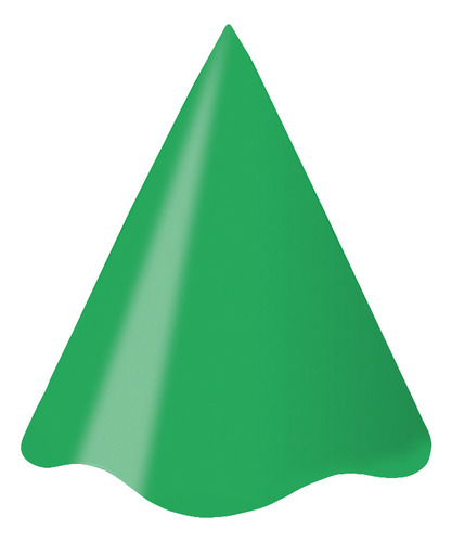 Chapéu De Aniversário Festa Colorido 8 Unidades Cor Verde