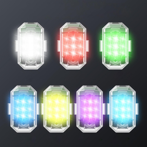 7 Colores Led Luces Estroboscópicas Luz De Luz Doble Remota