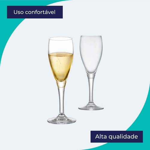 Taça Champanhe, Taça de Cristal, Arcadia Ruvolo 155ml 6pcs