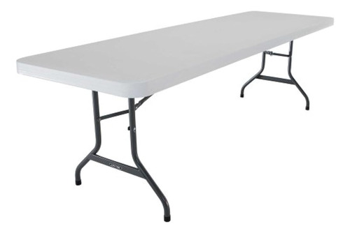 Lifetime 42980 Mesa Utilitaria Plegable, 8 Pies, Granito Bla