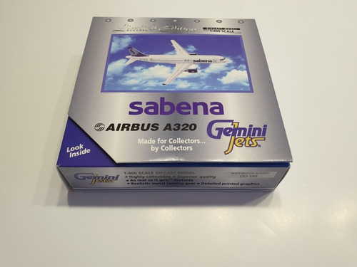 Aviòn Geminijets, Escala 400 Airbus A 320, Sabena.