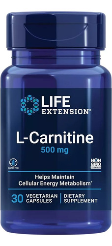 Carnitine 500 Mg X 30 Caps Life - Unidad a $3927