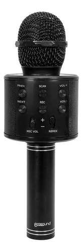 Micrófono Karaoke Prosound Mk004 Bluetooth Color Negro