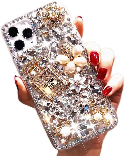 Teléfono 12 / Teléfono 12 Pro Bling Glitter Case, Luxury Bli