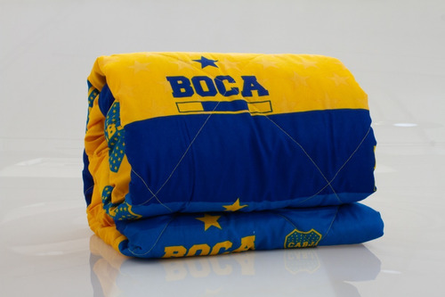 Cover Cubrecama Quilt Boca Juniors Oficial 1 1/2 Pl - Varios