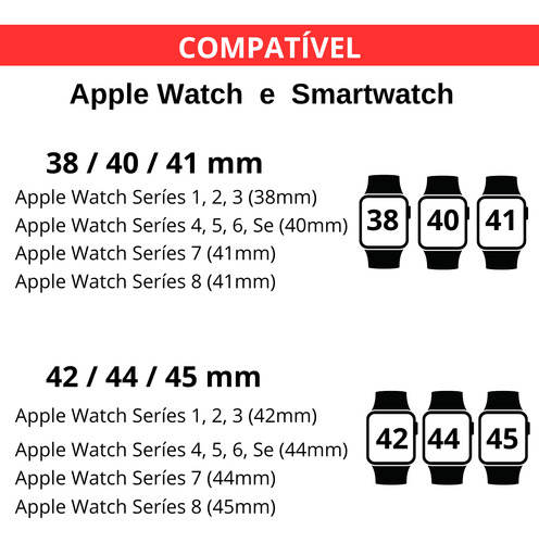 Bumper Case Capa Para Apple Watch Serie 1/2/3/4/5/6/se/7/8/9