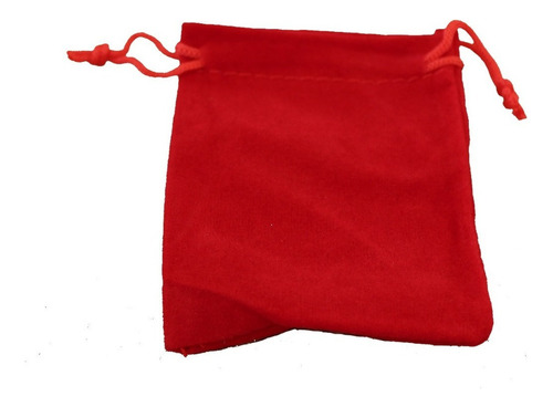 Bolsa Saco Tercipelo Rojo Cuadrada 7x9 Cms Paquete 50 Unds