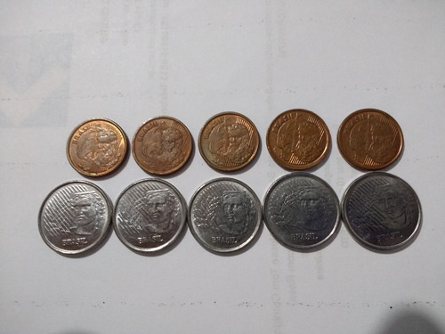 Coleção De 10 Moedas Raras De 1 Centavo (Usado)