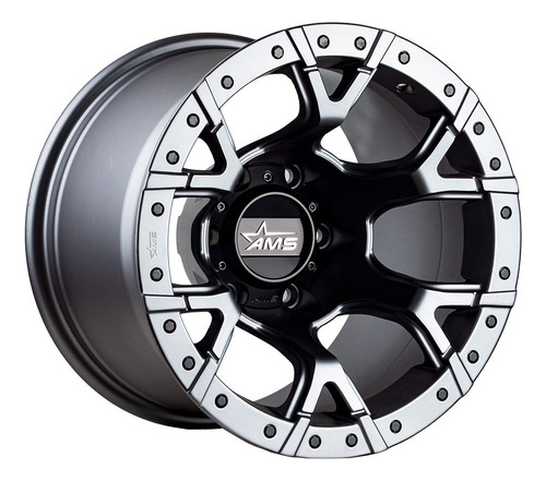 Llantas 15x10 6x139.7 Et-44 Ams Matte Gun /matte Black River