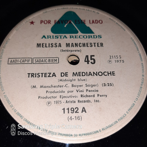 Simple Melissa Manchester Arista Records C16