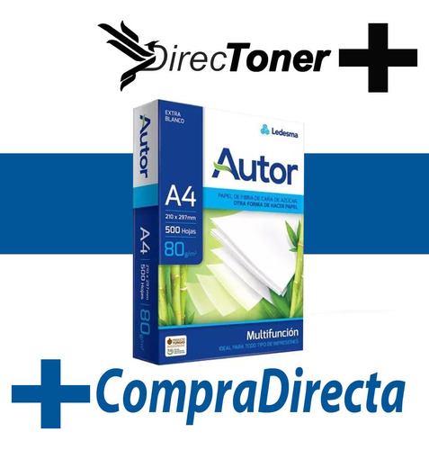 Resma Ledesma  Autor A4 80g +calidad +envio  500 Hojas