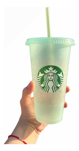 Vaso Starbucks Venti Nuevo Color Verde Escamas