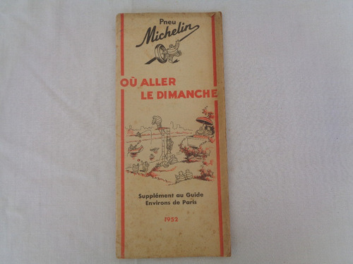 Pneus Michelin Folheto Antigo 1952 