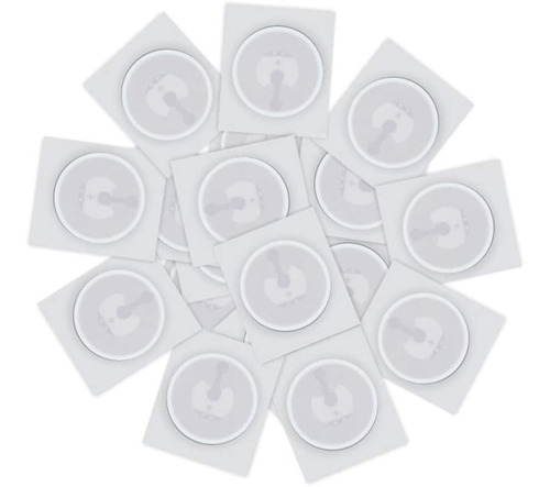 Ntag215 Etiqueta Sticker Circular Adhesiva Nfc 13.56mhz