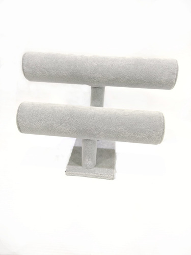Imagen 2 de 6 de Exhibidor Porta Pulseras Reloj De 2 Barras De Pana - 32216