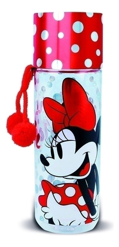 Botella Plastica Agua Infantil Minnie Con Tapa Original! 