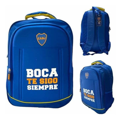 Mochila Boca Juniors Ergonómica Reforzadas Porta Notebook