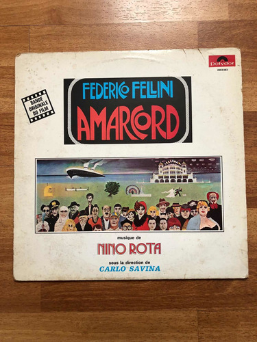 Amarcord Fellini Nino Rota Vinilo Soundtrack 1974