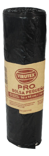 Bolsa Aseo Virutex Pro Pequeña 50x55 Cm Biorollo 20 Unidades