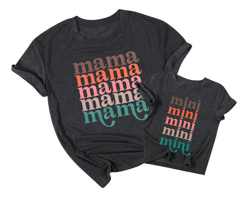 Conjunto De Mini Camisa Para Mama Y Yo, Camiseta A Juego Con